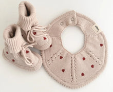 booties and bib knitted