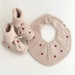 booties and bib knitted